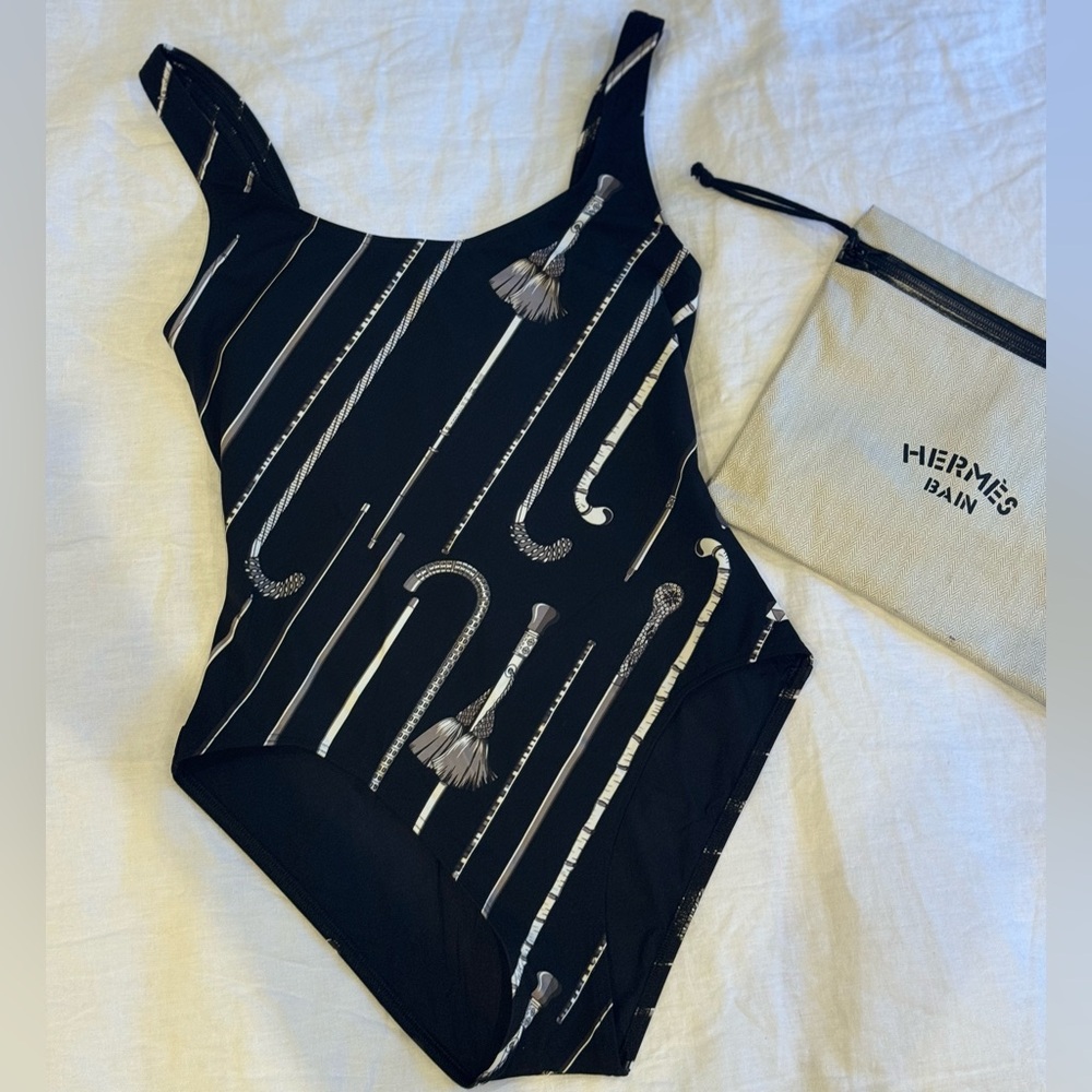 Hermès Black One Piece Swimwear size 36